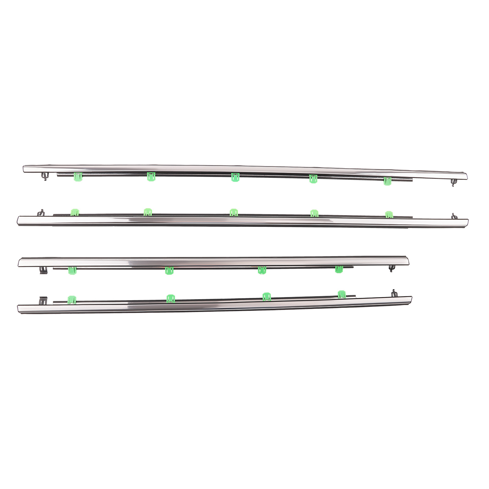 4x Ventana de Sello de Puerta Burlete Cinturón Moldeo Trim for Honda CR-V 07-11