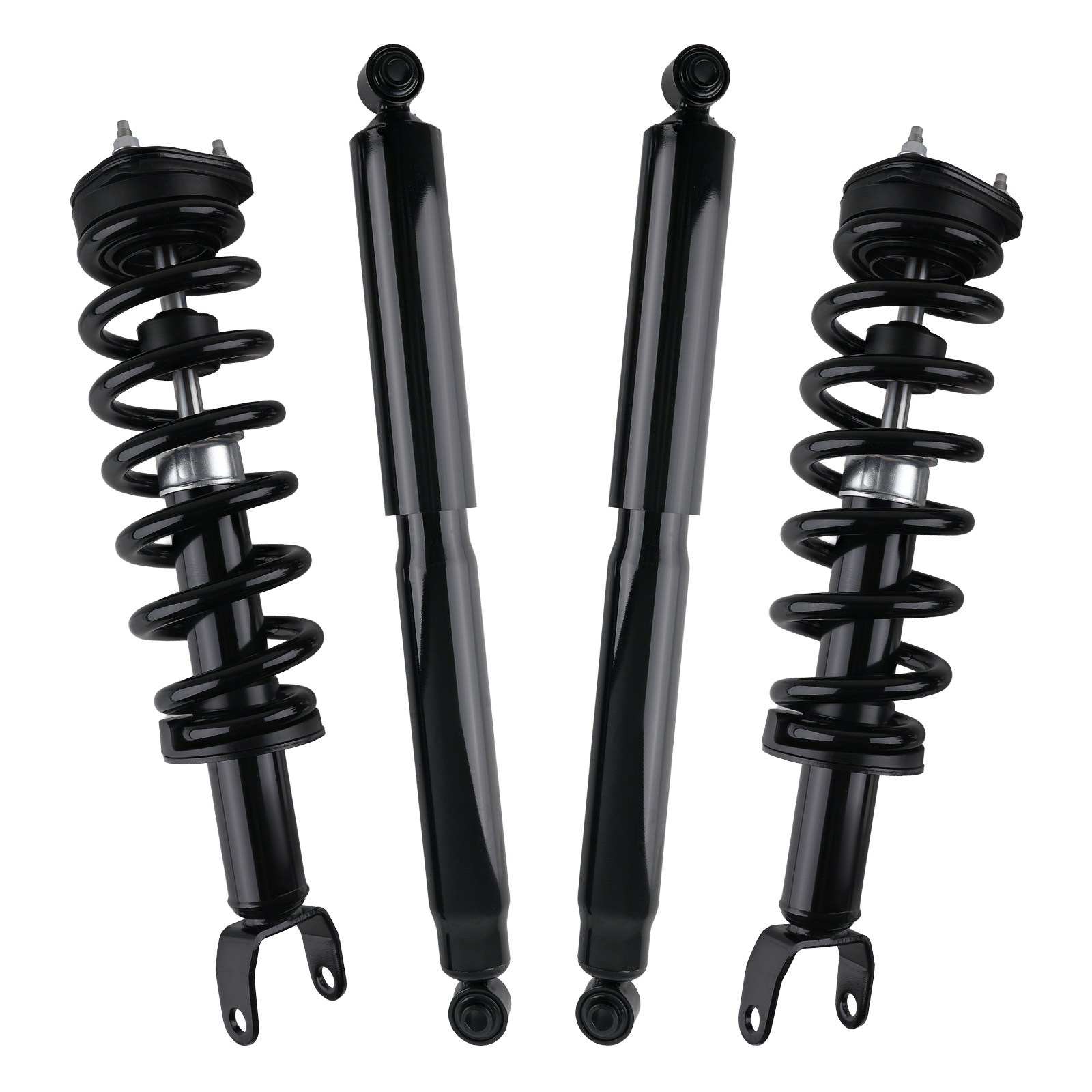 4pcs Front Rear Struts w/Coil Spring For Ram 1500 2011-2018 4WD 344385 172292