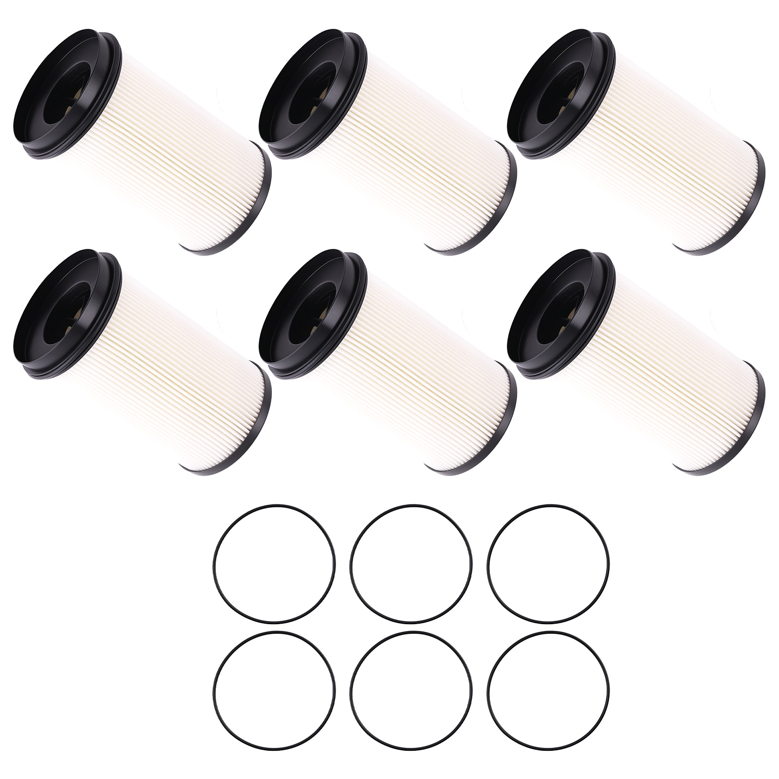 6x Fuel Water Separator Filter for Detroit Diesel DD13 DD15 DD16 R61709 PF46235