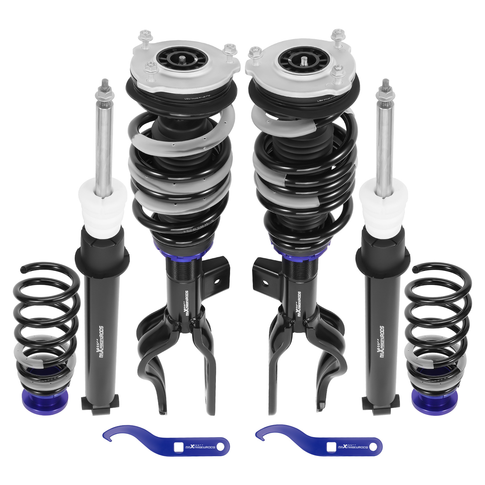 MaXpeedingrods Front & Rear Shocks Struts Assembly for Tesla Model 3 AWD 2017+