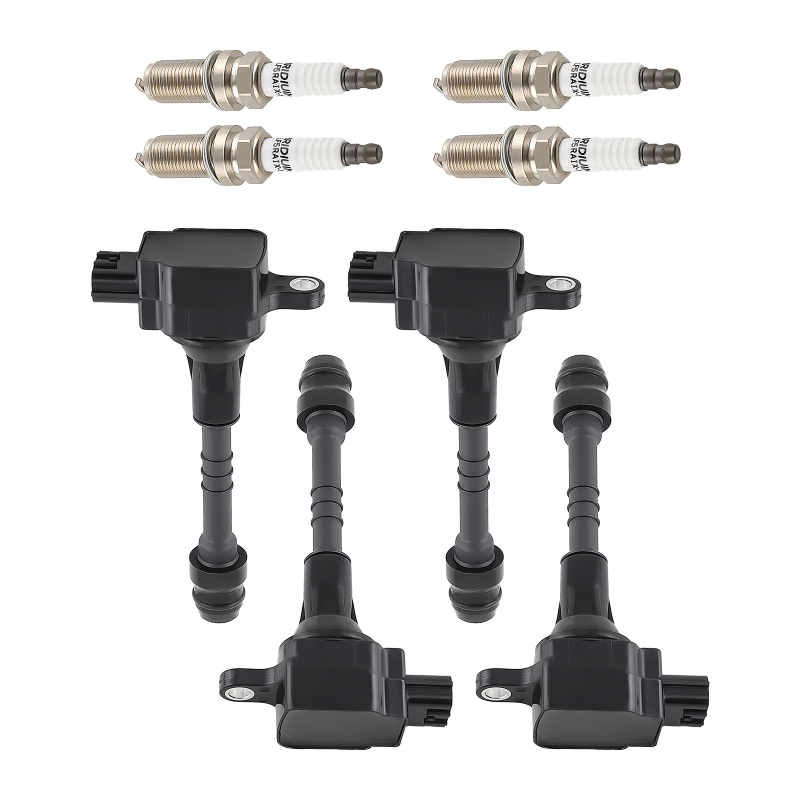 Ignition Coil & Iridium Spark Plug Set of 4 For Nissan Sentra 1.8L 2002-06 UF351