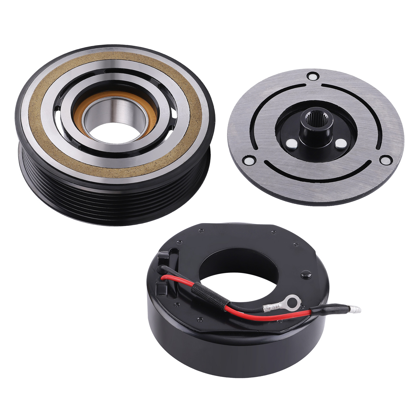 A/C Compressor Clutch Kit Coil Pulley For Toyota Tacoma 2.7L  3.5L 2016 - 2020