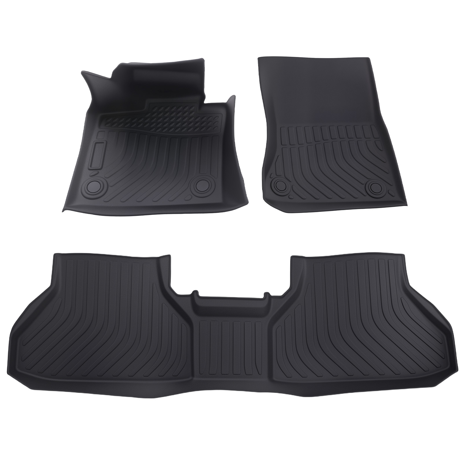 Black TPE Rubber Floor Mats Liner for BMW X5 2014-2018 Car Carpet Waterproof