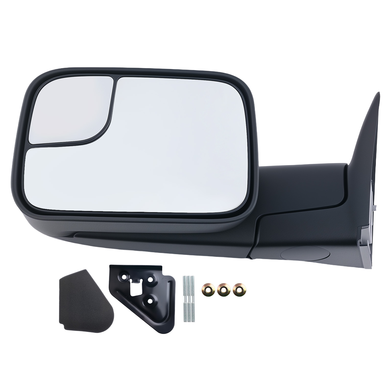 Manual Heated Left Side Mirror for Dodge Ram 1500/2500/3500 94-97 Black