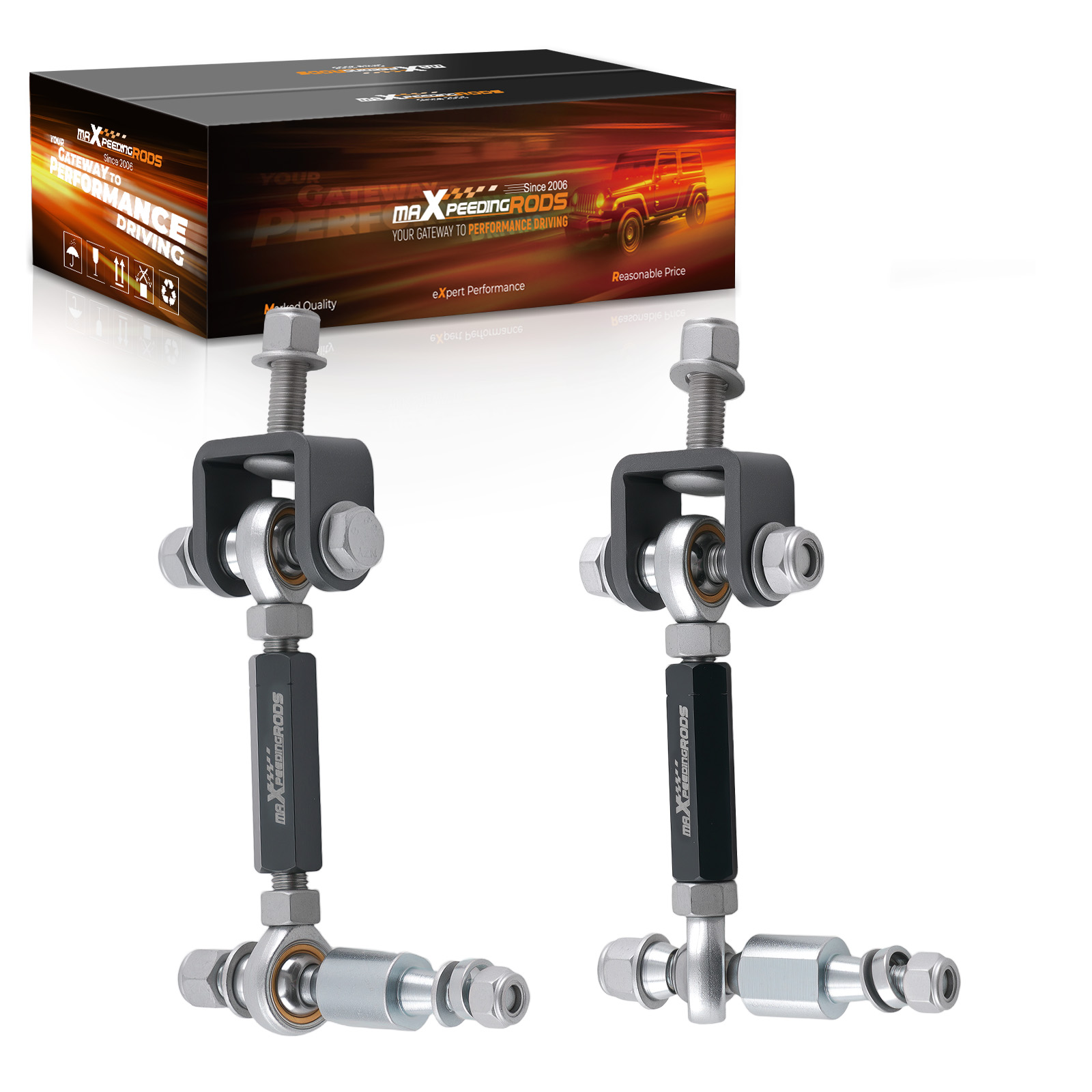 Adjustable Sway Bar Links for Dodge Ram 2500 3500 2003-2008 0-6