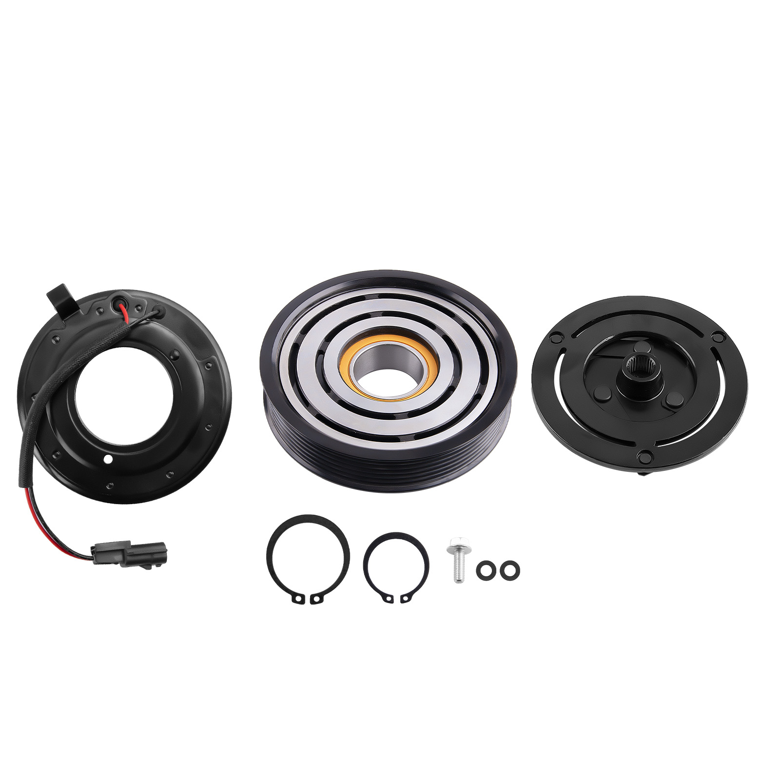 AC Compressor Clutch Pulley Coil Kit For Nissan Altima Sentra 4cyl 2.5L 2007-12