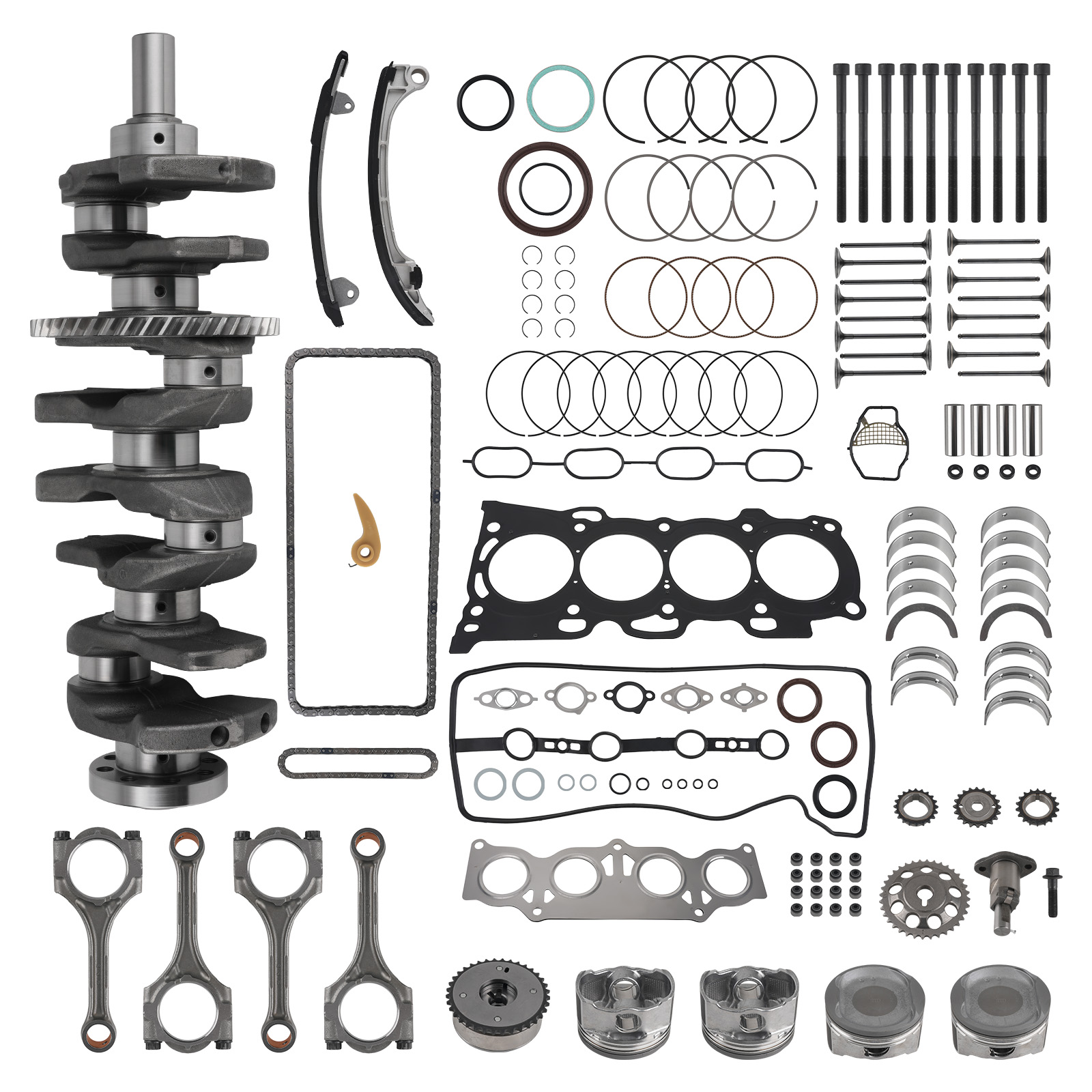 Engine Overhaul Set w/Gaskets for Scion tC xB 2.4L 2AZ-FE 2008-2015 13401-28900