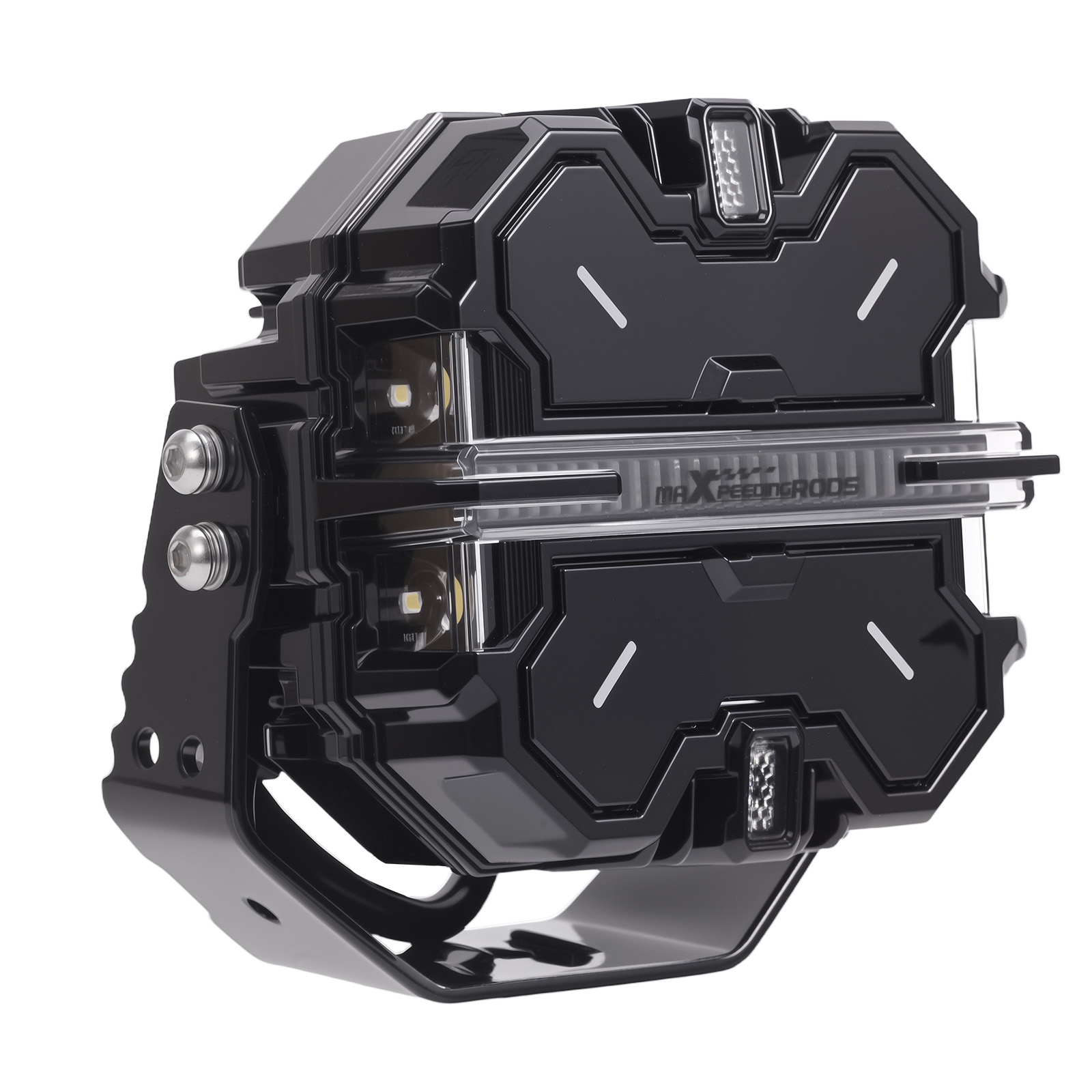 5inch 178W LED Spot Light Bar For ATV UTV 4x4 Offroad White+Amber DRL 270° IP68