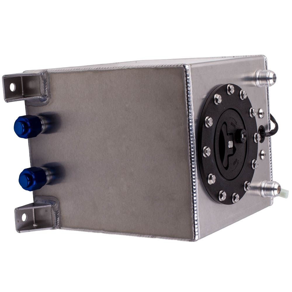 2.5 Gallon 10L Aluminum Level Racing Sender Drift Fuel Cell Gas Tank Universal