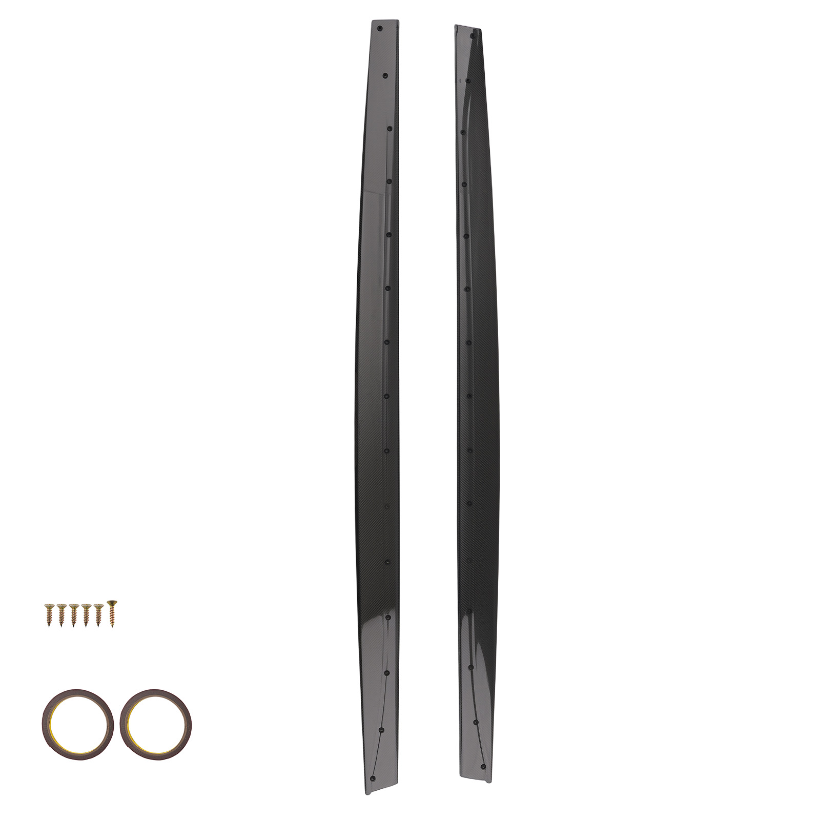 2pcs Gloss Black Side Skirt Extension for BMW M4 & F80 M3 15-2019 Carbon Fiber
