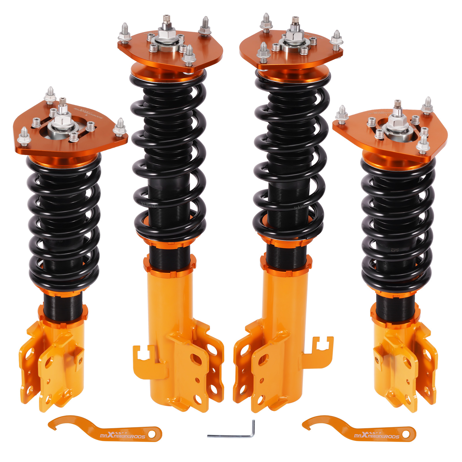 Réglable Combinés Filetés Spring for Subaru Forester 1998-2002 Coilovers Sho