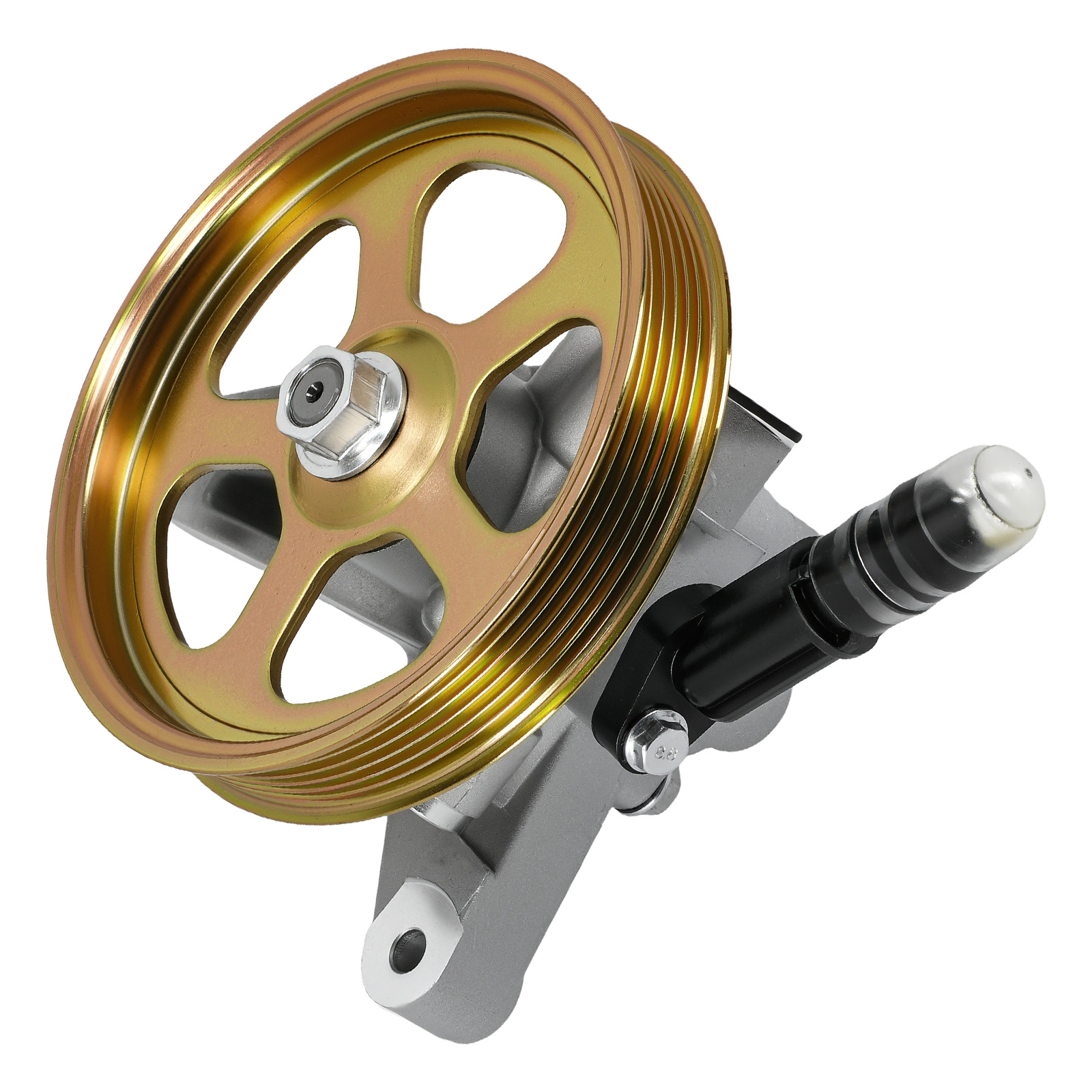 Power Steering Pump w/ Pulley for Honda Accord 2008-2012 Pilot 09-2011 3.5L