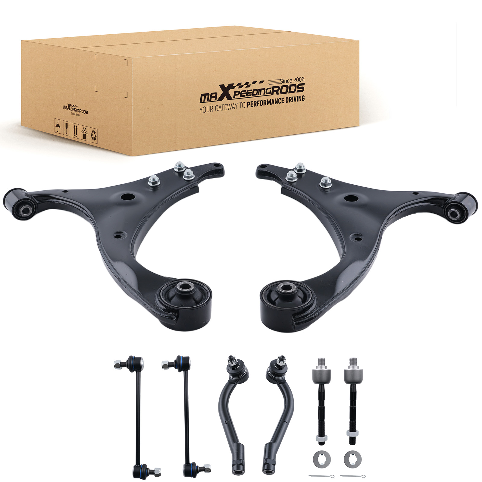 8PCS Front Lower Control Arms Suspension Kit for Hyundai Elantra 2007-2012 2.0L