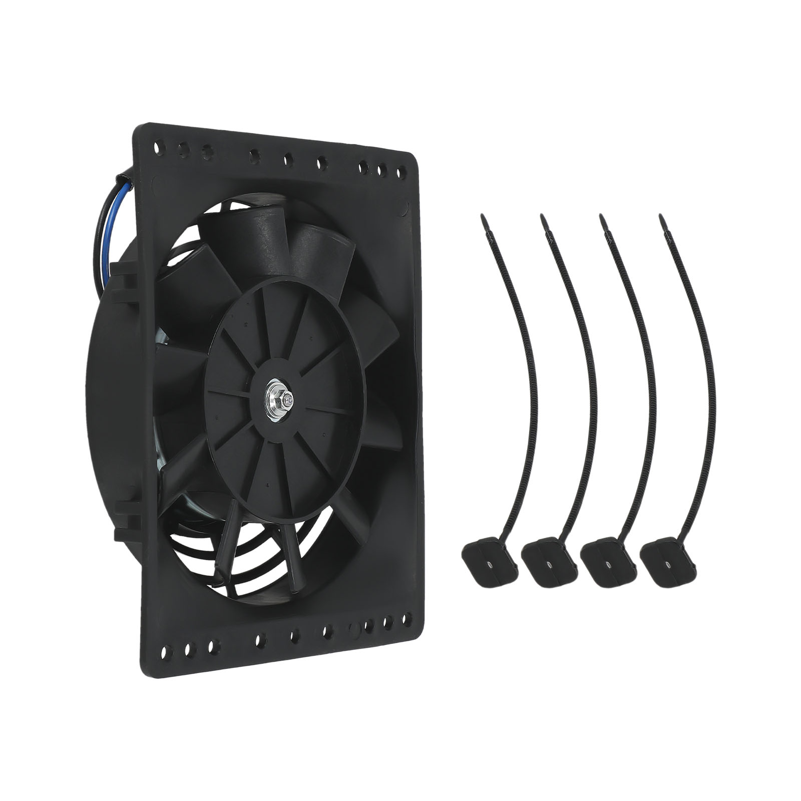 6 inch Universal Slim Fan Push Pull Electric Radiator Cooling Mount Kit 12V 80W