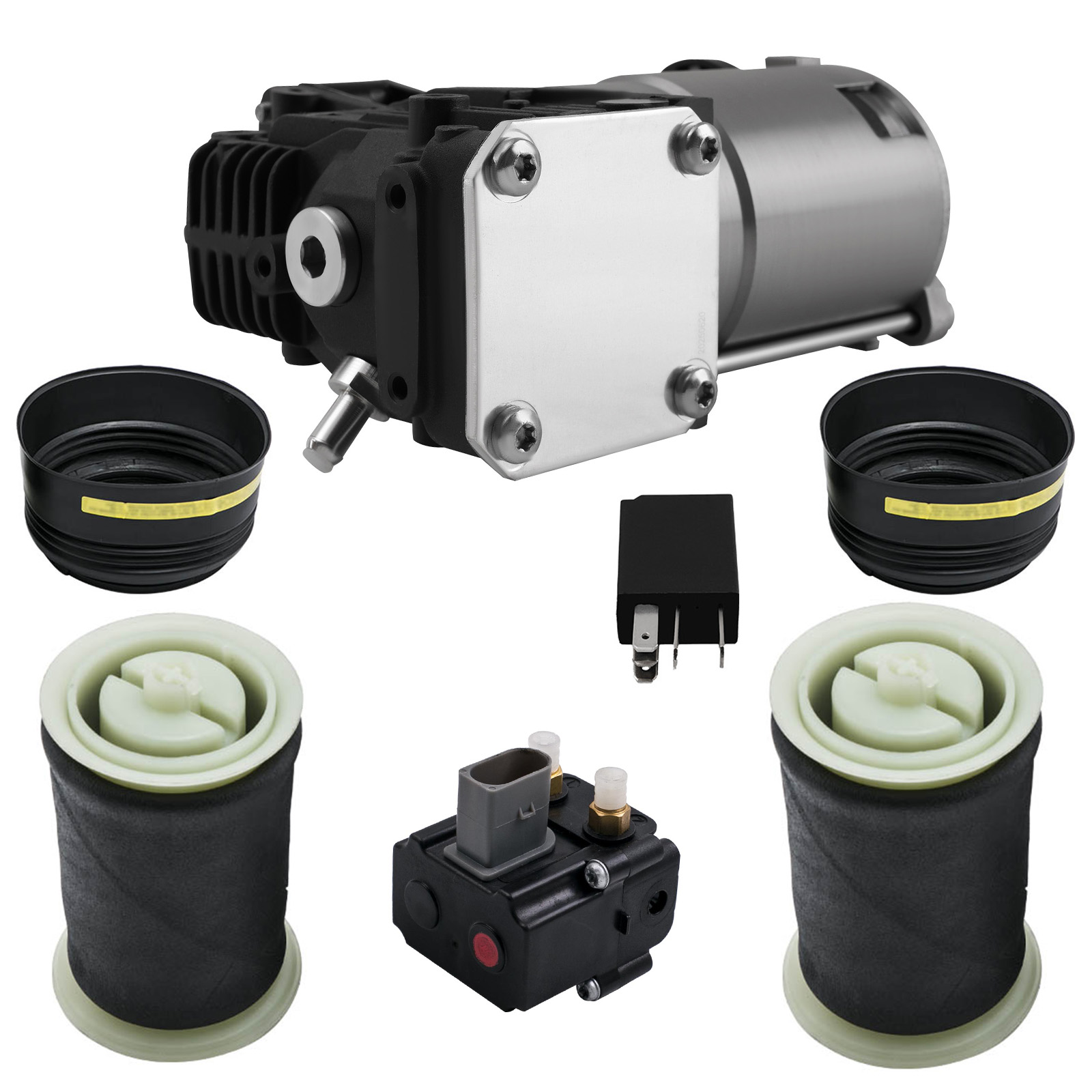 Kompressor + Ventilblock + 2X Federbalg for BMW X5 E70 X6 E71 37206799419