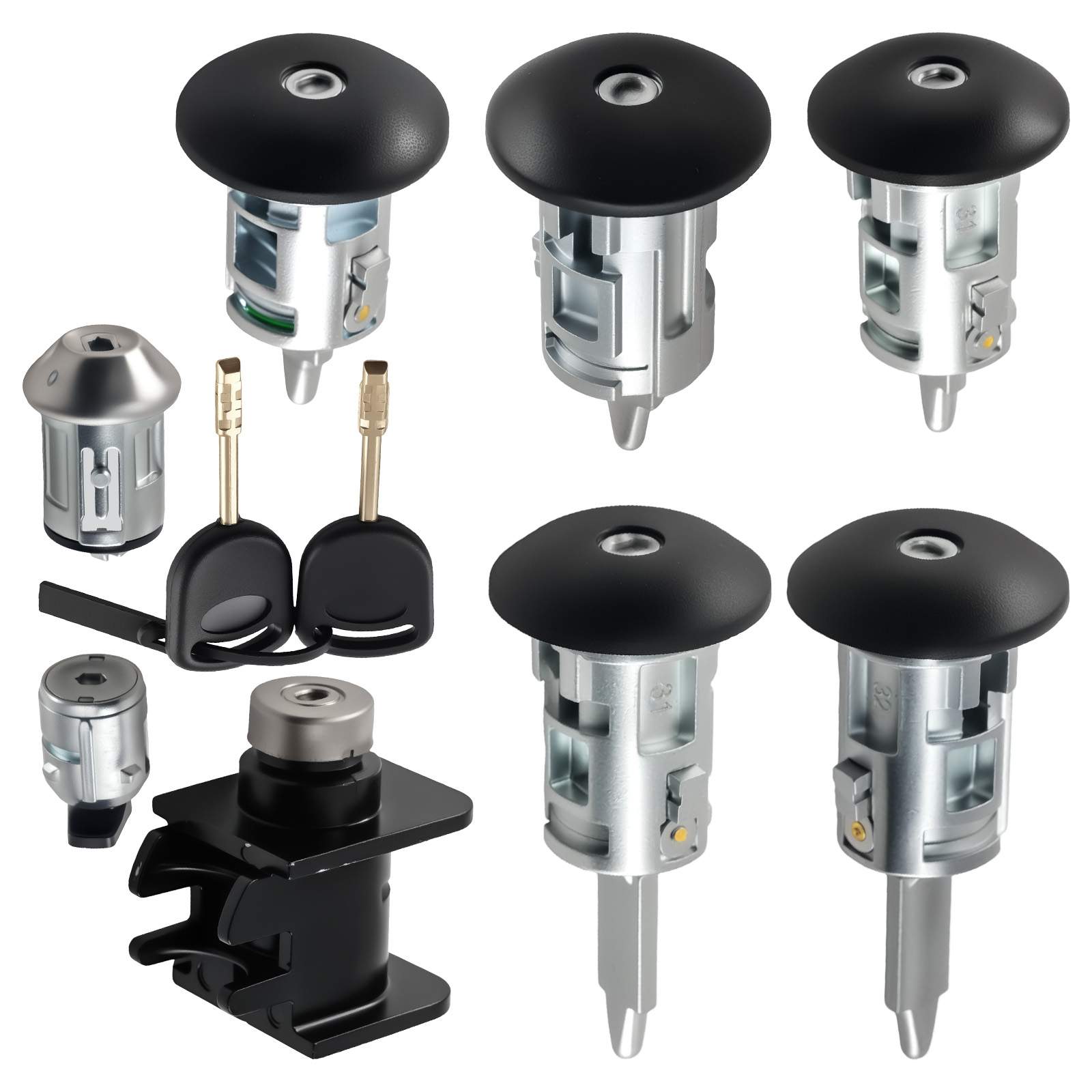 Jeu de serrures de porte serrure d'allumage for Ford Transit Connect 4425134