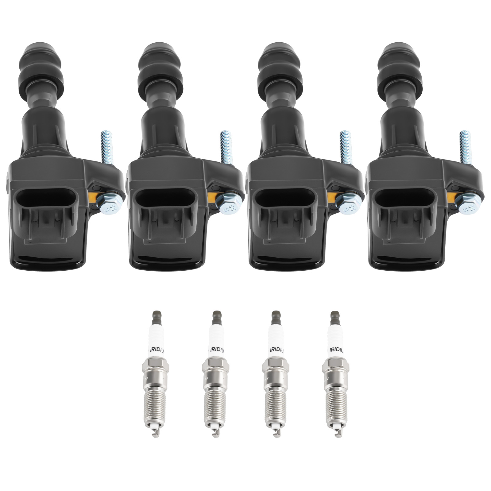 4 Ignition Coils & Spark Plugs For Buick Chevrolet Pontiac Saab GMC RegaL UF491