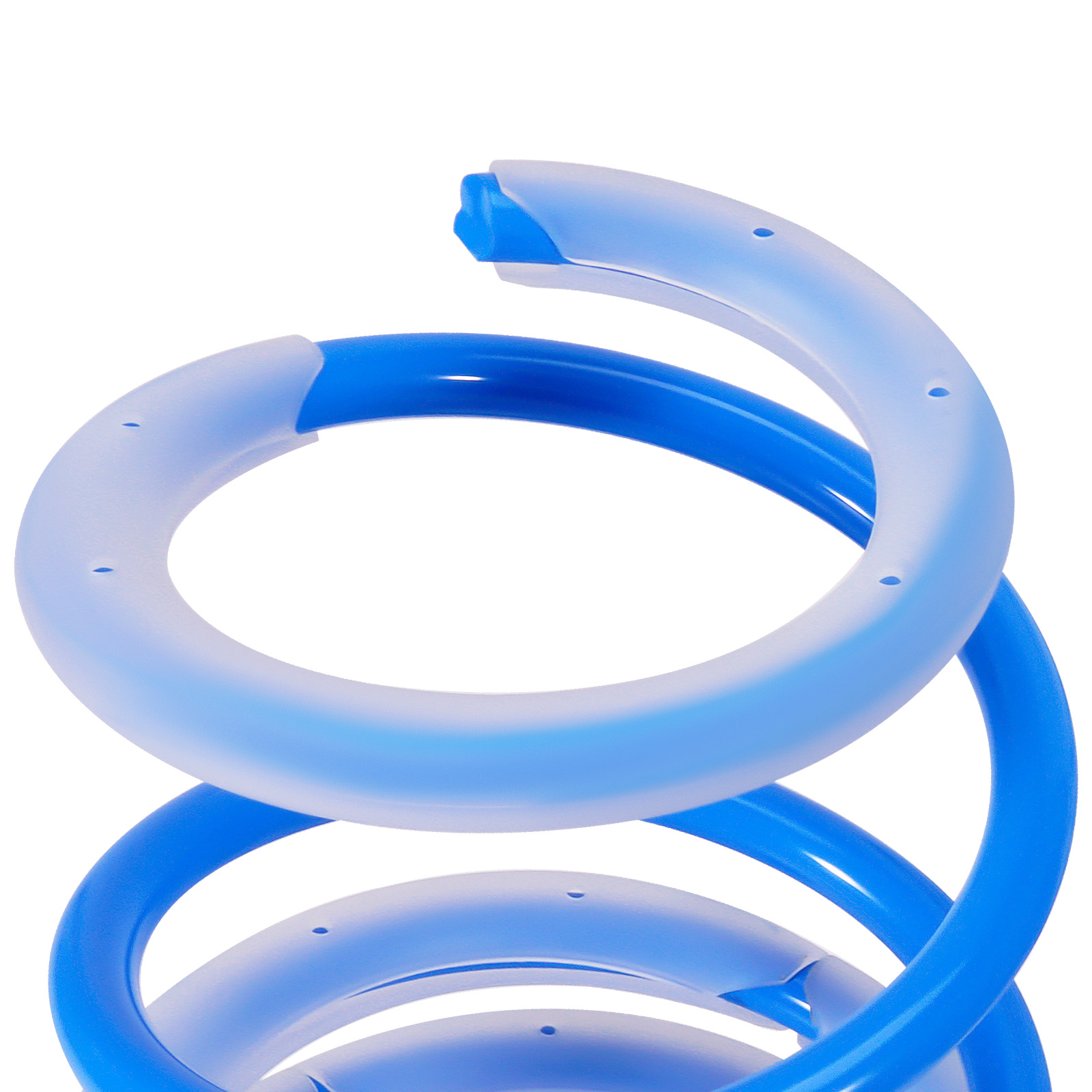 Fahrwerksfedern Set for Fiat 500/500C/Abarth 2008+ 25/30mm Tieferlegung Blau
