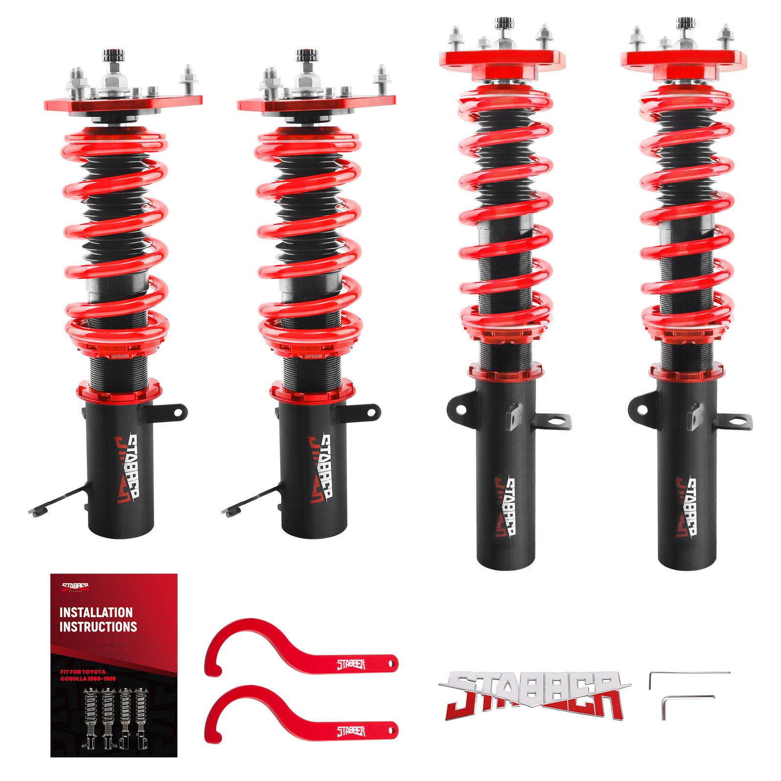 STABBER 24 Level Damper Coilover Kit For Toyota Corolla E90 E100 E110 AE92 87-02