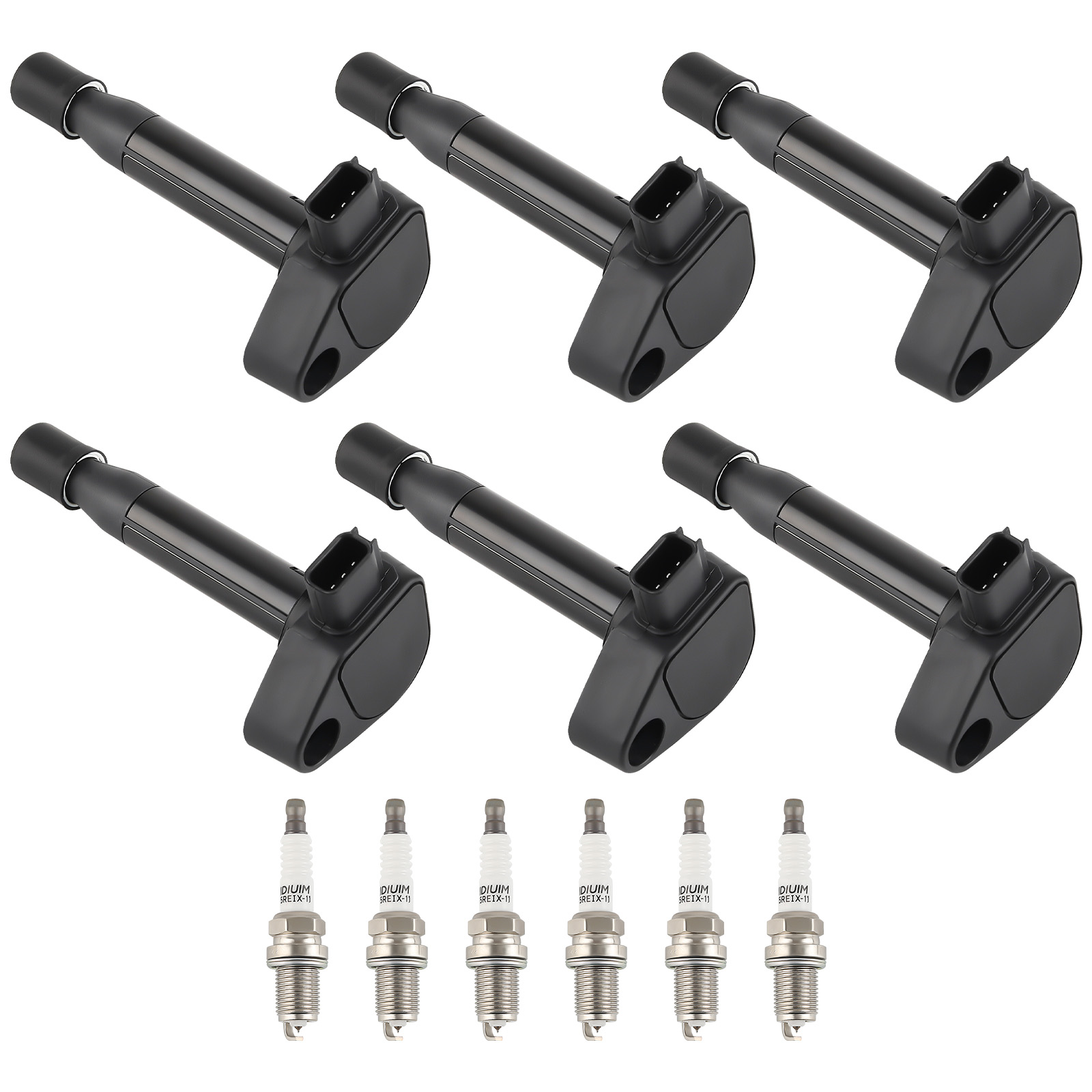 6X Ignition Coil + 6X Spark Plugs Set For Honda Odyssey Accord Acura CL TL UF242
