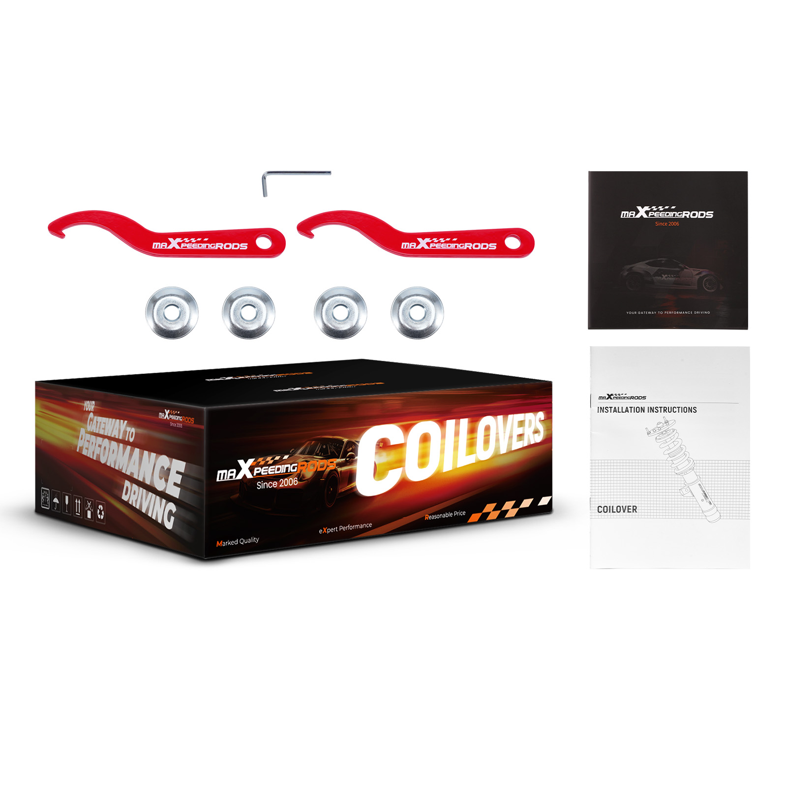 Gewindefahrwerk Stoßdämpfer for BMW 3er E46 1998-2005 Limo Cabriolet Coupé