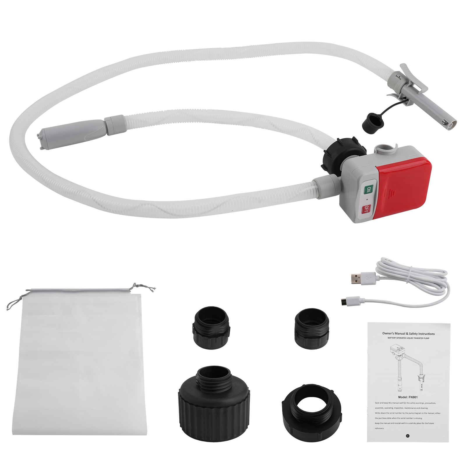 Portable Gas Transfer Pump for 20066 TRFA01-XL 2.4GPM Diesel Auto Shutoff