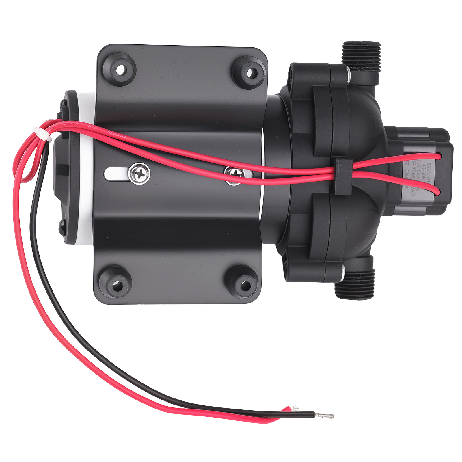 12V Diaphragm Water Pump for RV Yacht Marine Irrigation 15L/Min Low Noise