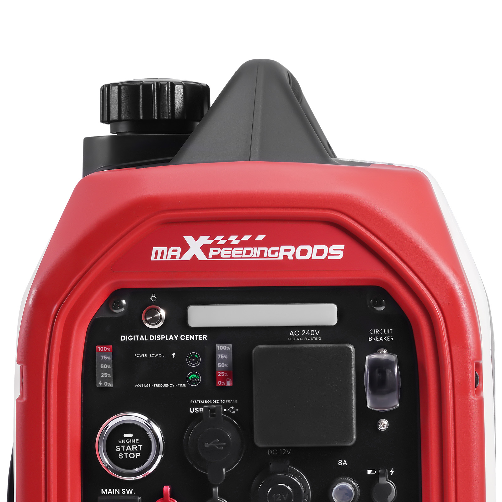 Inverter Generator 4KW Max 3.2KW Electric Start Petrol Bluetooth for Camping