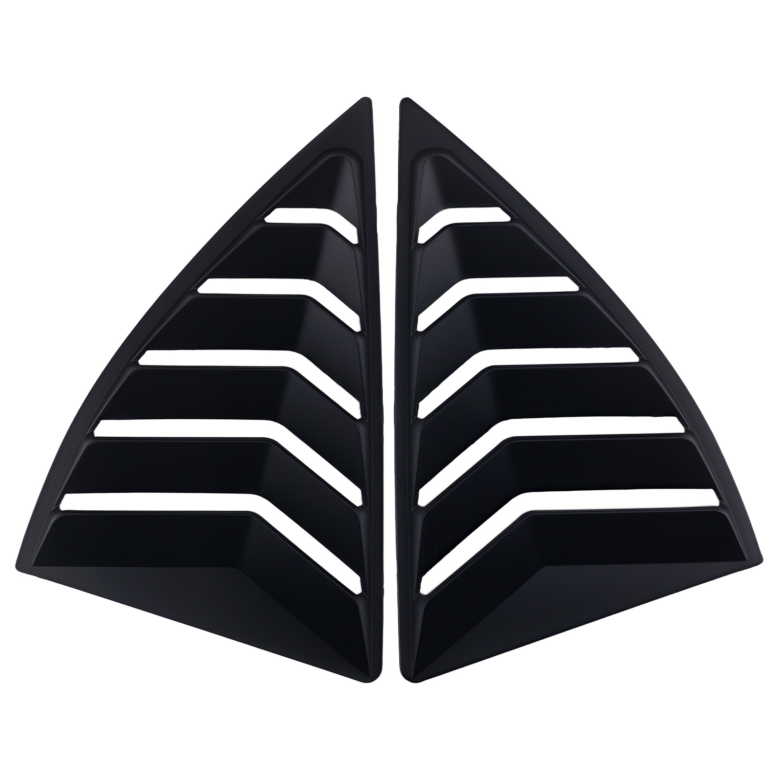 Side Window Louvers for Chevy Camaro 10-15 Quarter Panel Cover Matt Black