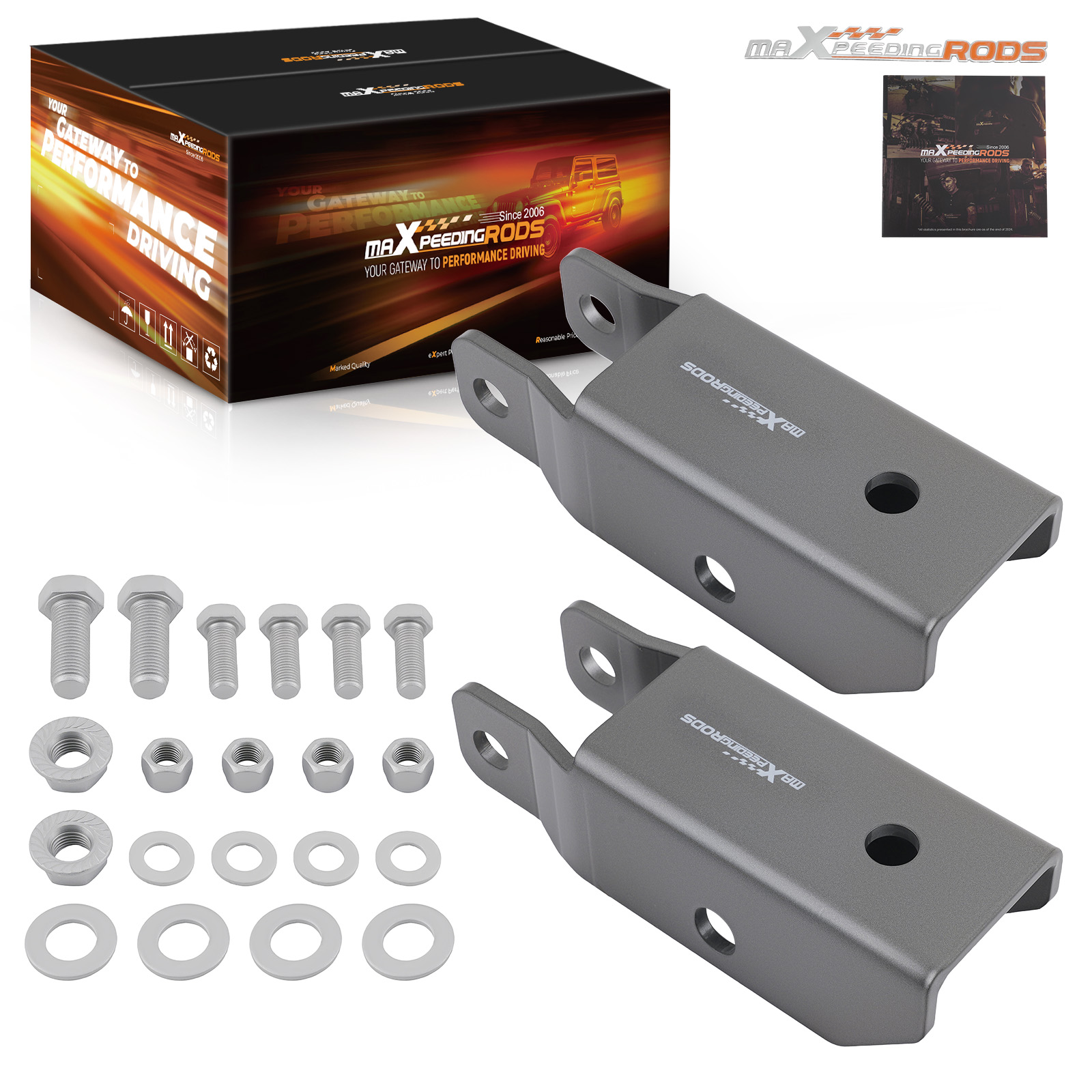 Rear Lowering Shock Extenders for Ford F150 1997-2003 High Tensile Steel