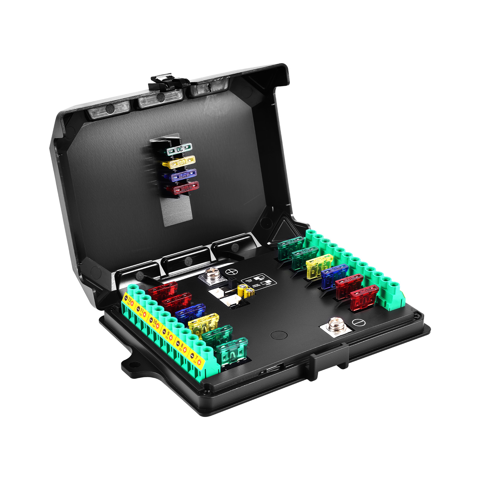 12 Gang Touch Panel für Offroad Fahrzeug LKW SUV 960W Wasserdicht IP67 Schwarz