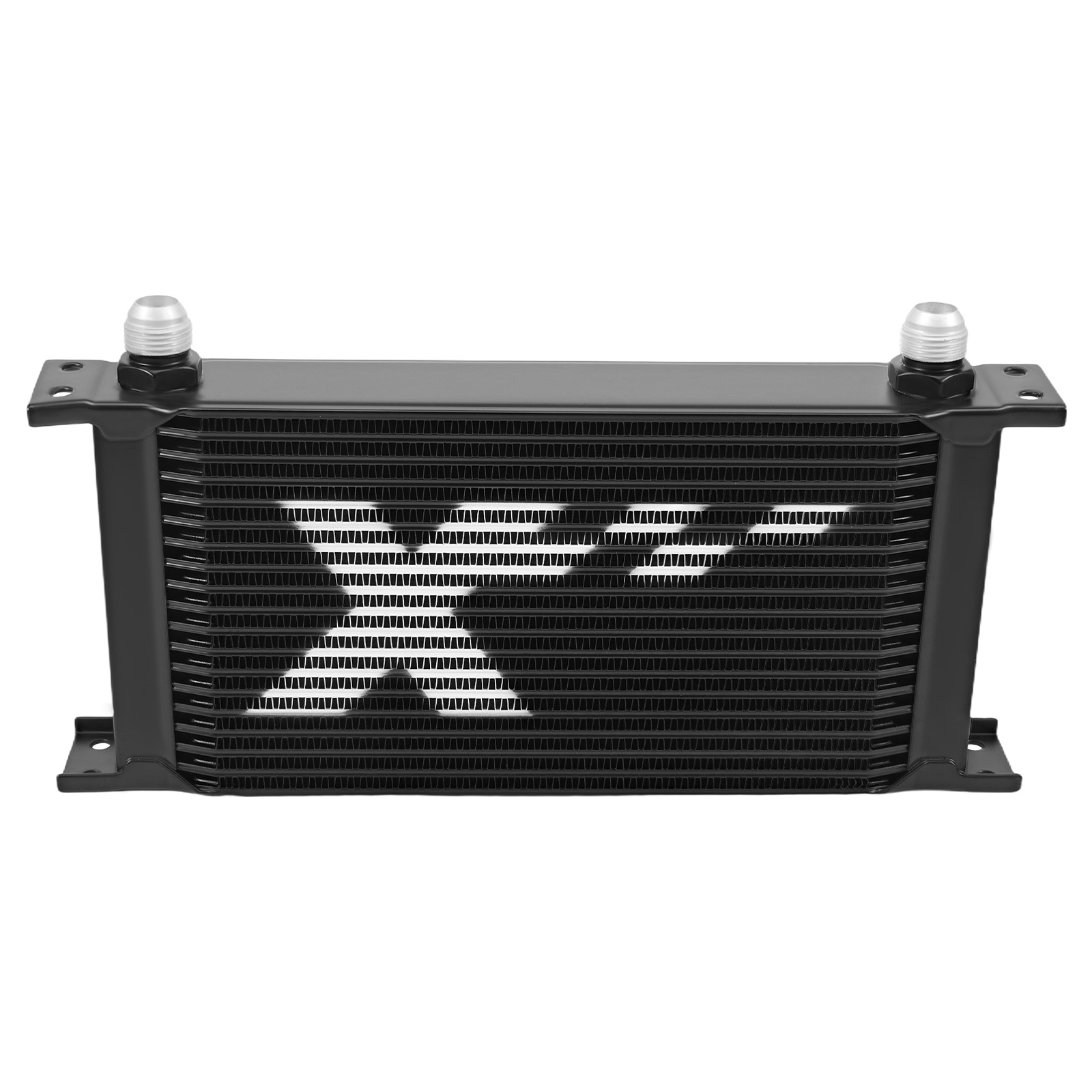 Universal Oil Cooler Kit 19 Row 10AN Transmission Engine Cooler Aluminum Black