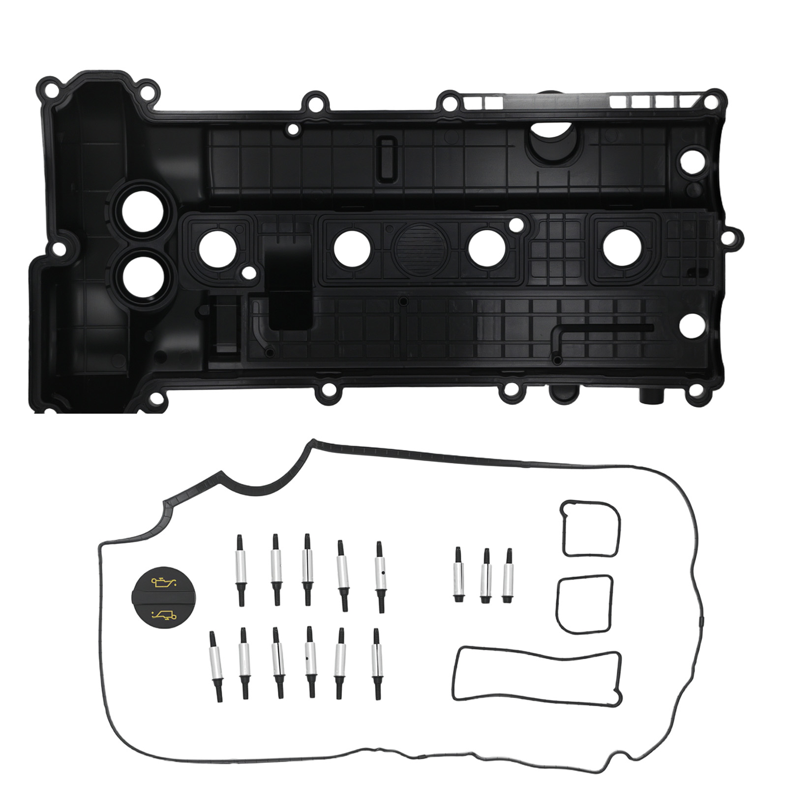 Plastic Engine Valve Cover w/ Gasket & Bolts for Lincoln MKC MKZ 2.0L 2013-2016