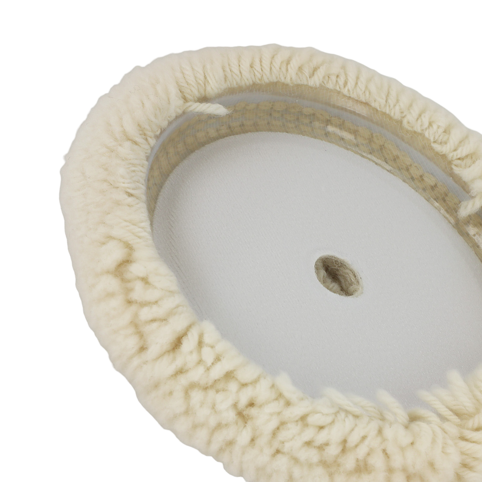 7 Inch Hook Loop Wool Polishing Bonnet for Buffing Compound Application