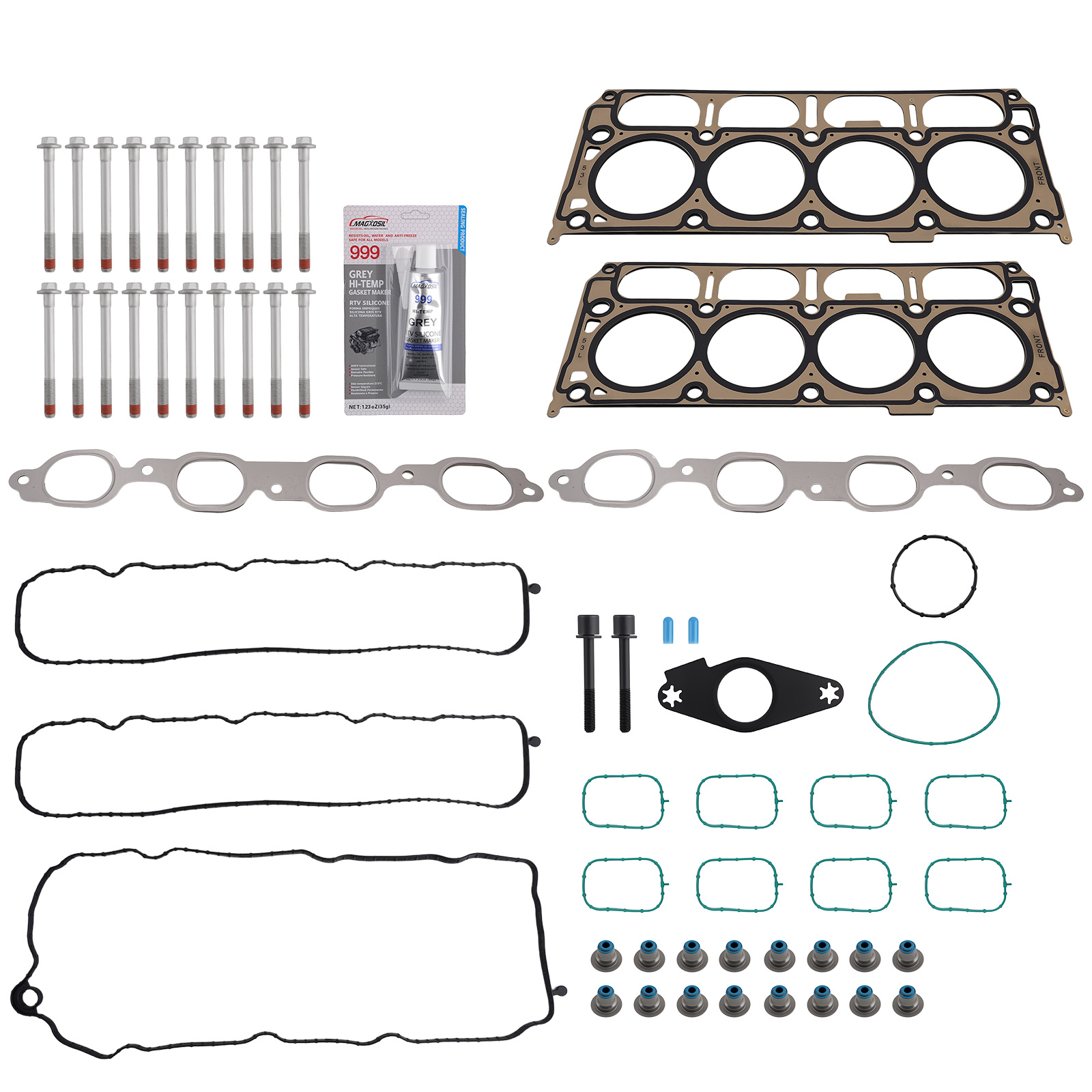 Head Gasket Set Bolts For GMC Sierra 1500 Yukon Chevrolet Silverado 5.3L 14-2020