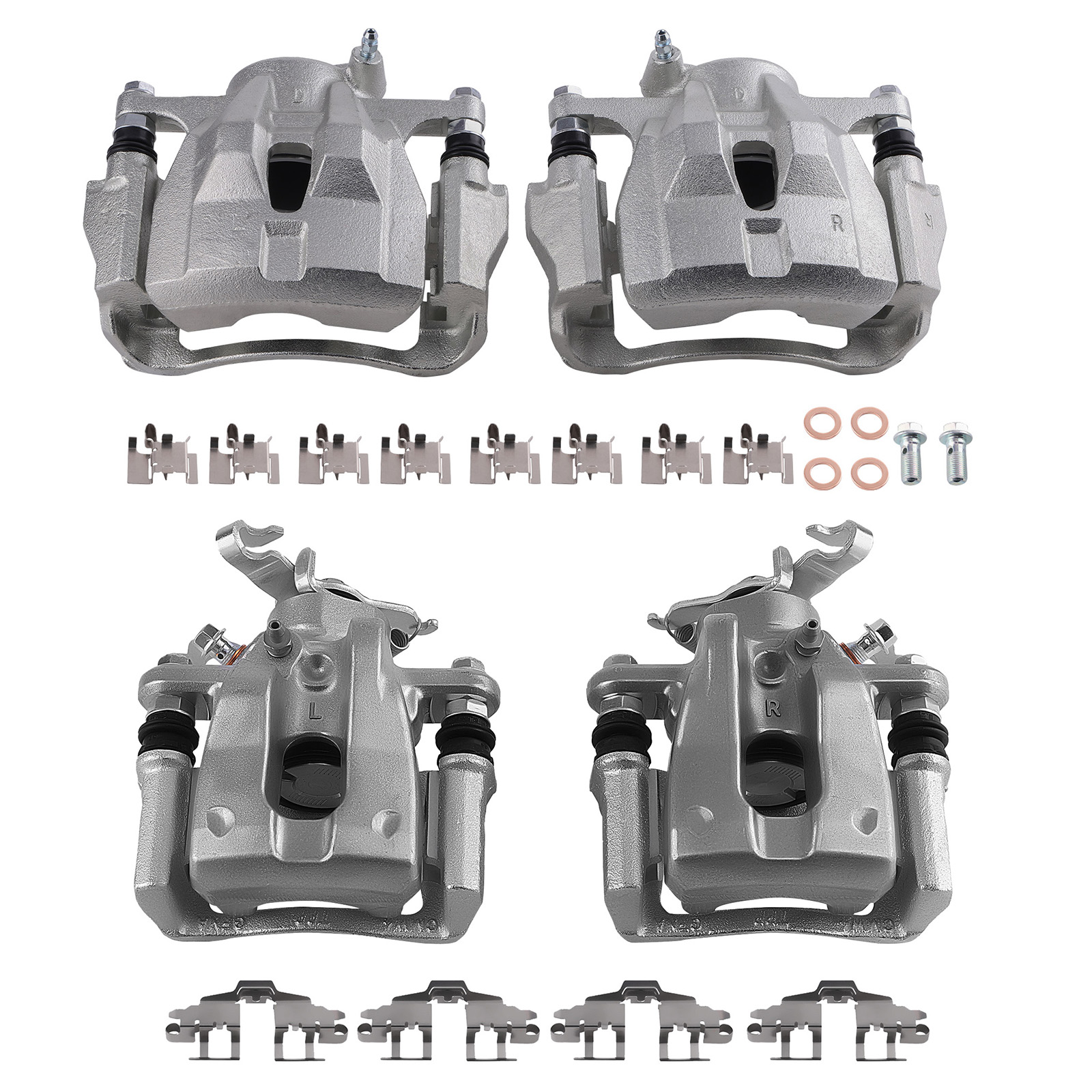 4*Disc Brake Caliper Kit for Toyota Corolla 1.8L 19B3797 19B3796 19B3434 19B3435