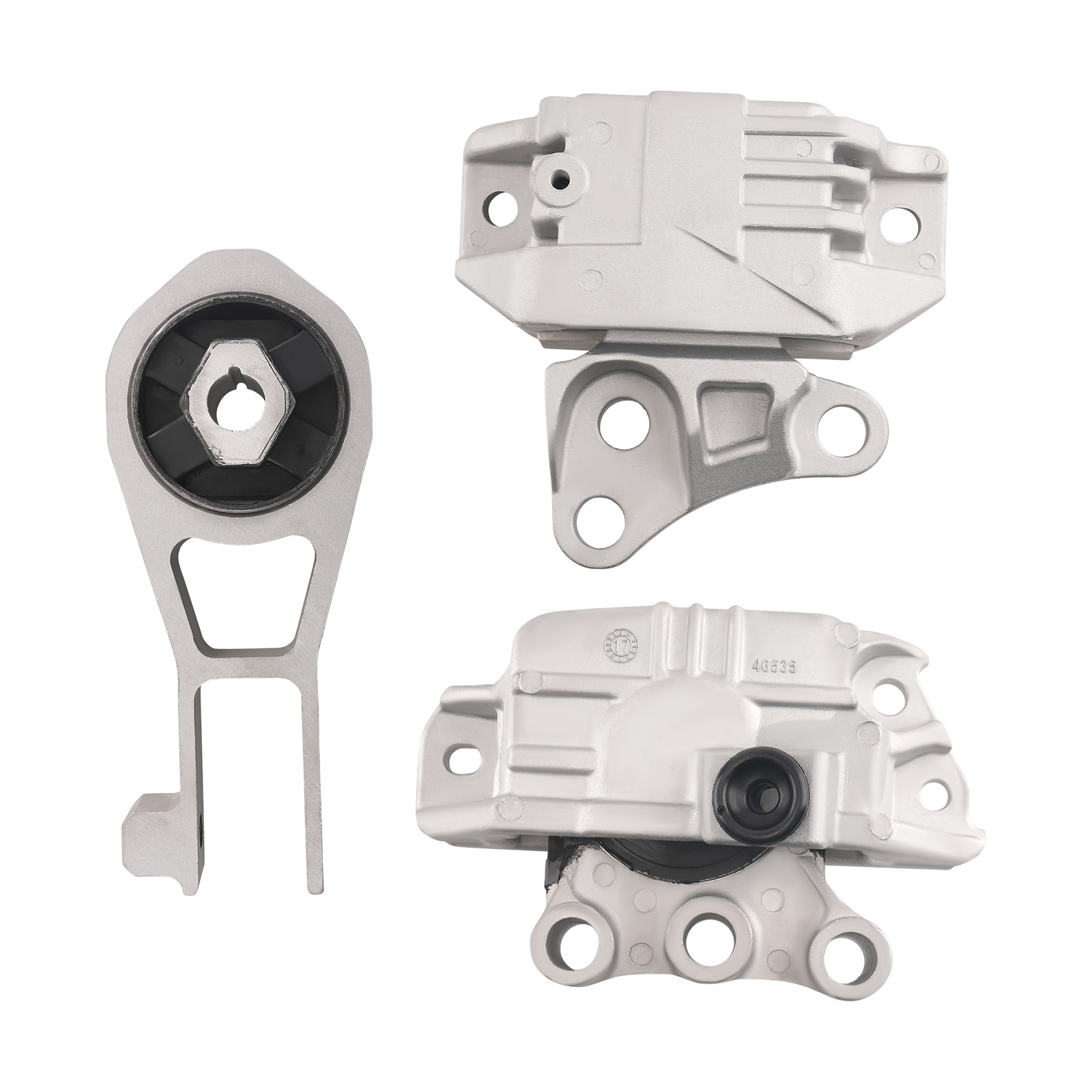 3Pcs Engine Mount & Transmission For Fiat 500X 2.4L L4 2016-2018 Ram Promaster