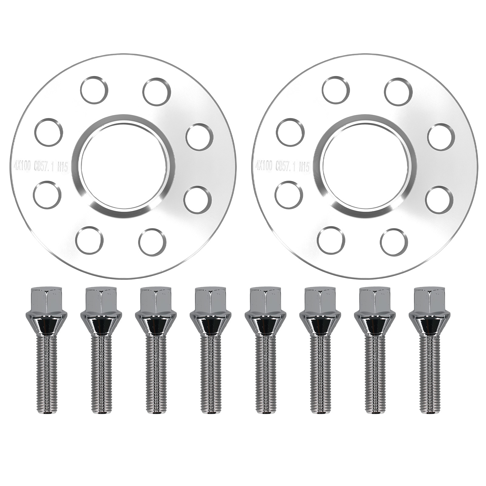 15mm Distanzscheibe for BMW E30/E21/Z1 4x100 M12x1,5x42 Spurplatten CB57,1mm