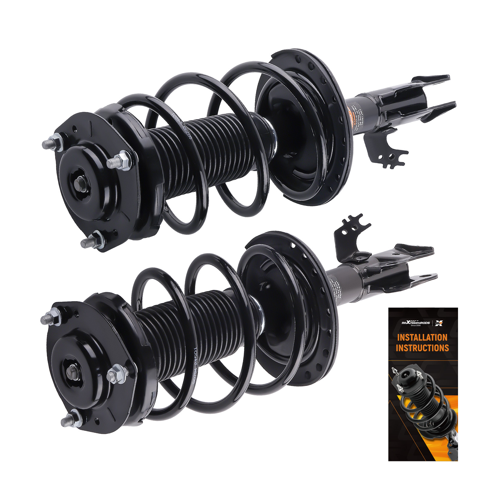 Suspension Pair Front Struts Coil Springs For Toyota Camry 2012-2017 2.5L SE XSE