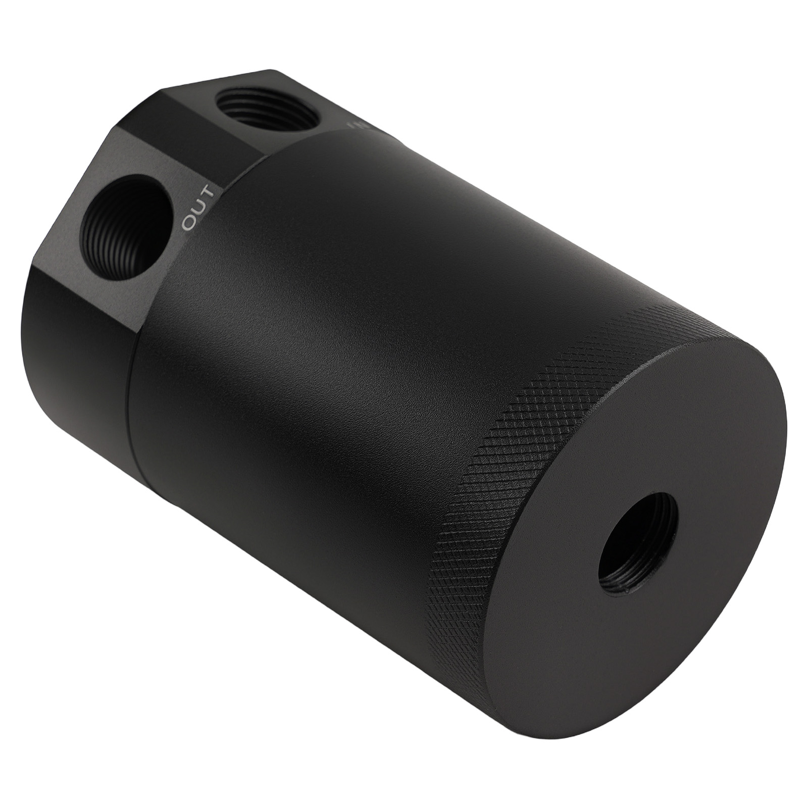 2-Port Öl Catch Can Tank Aluminium Auffangbehälter Ölsammler Ölbehälter 3/8