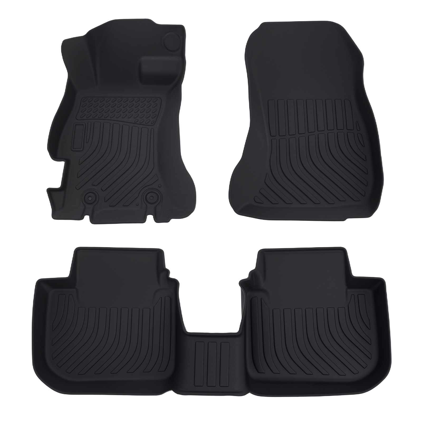 All-Weather TPE Floor Mats for Subaru WRX STI 2015-2021 Waterproof Black