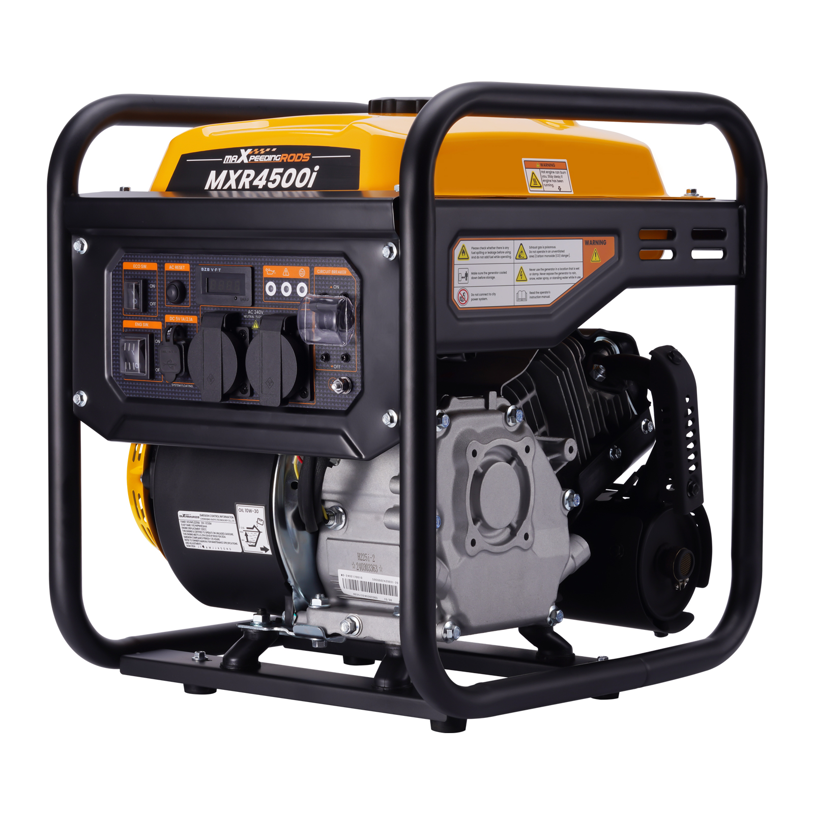 Inverter Generator 3.8KW 3.5KW Rated Portable Petrol Digital Meter Camping car