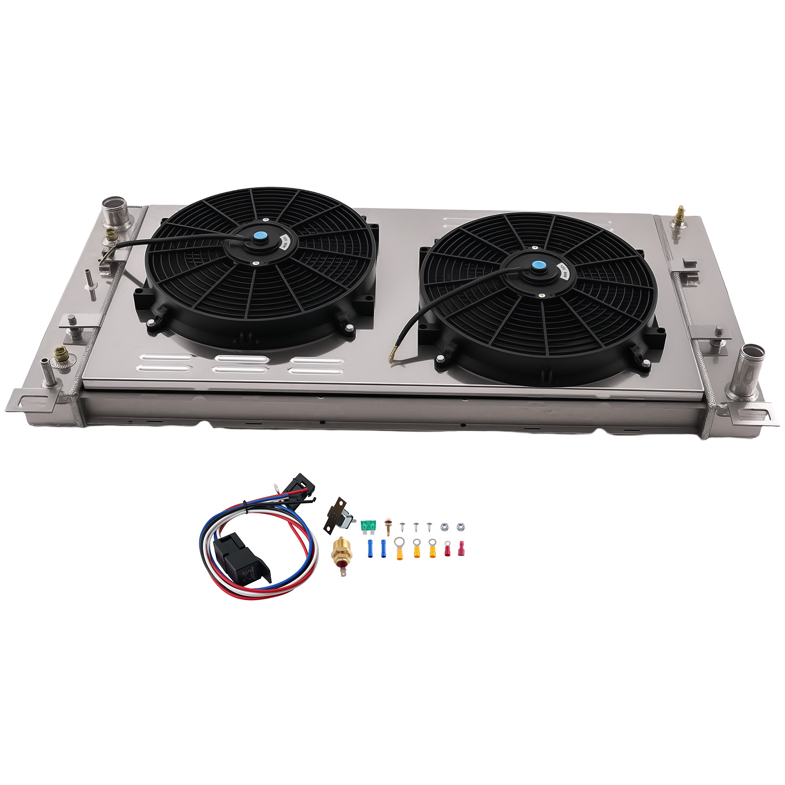 3 Row Aluminum Radiator+Fan for Chevy Silverado GMC Sierra 5.3 6.0 V8 99-2011