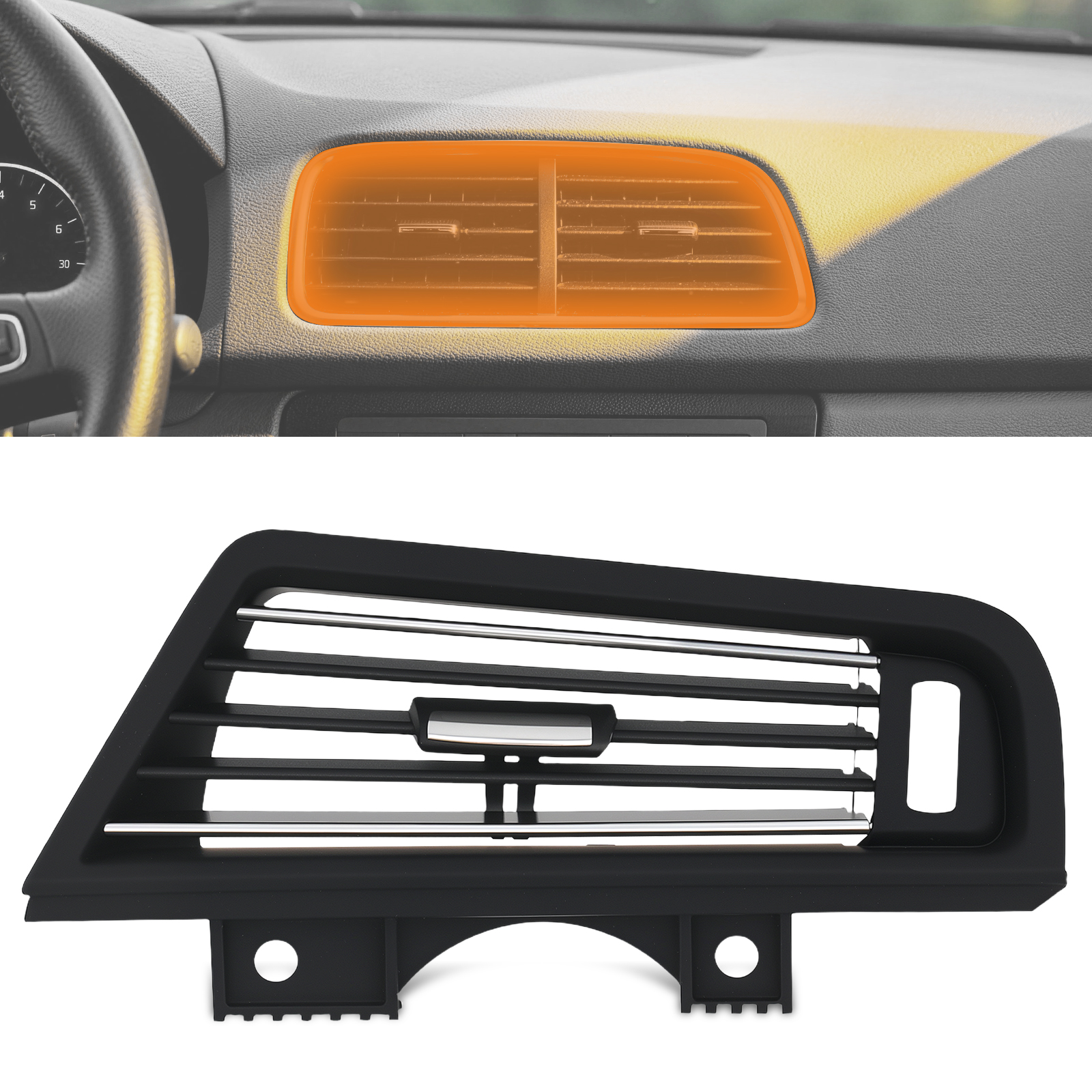 Difusor AC Consola Derecha for BMW Serie 5 520i 528i 535i 2010-2016 Cromado