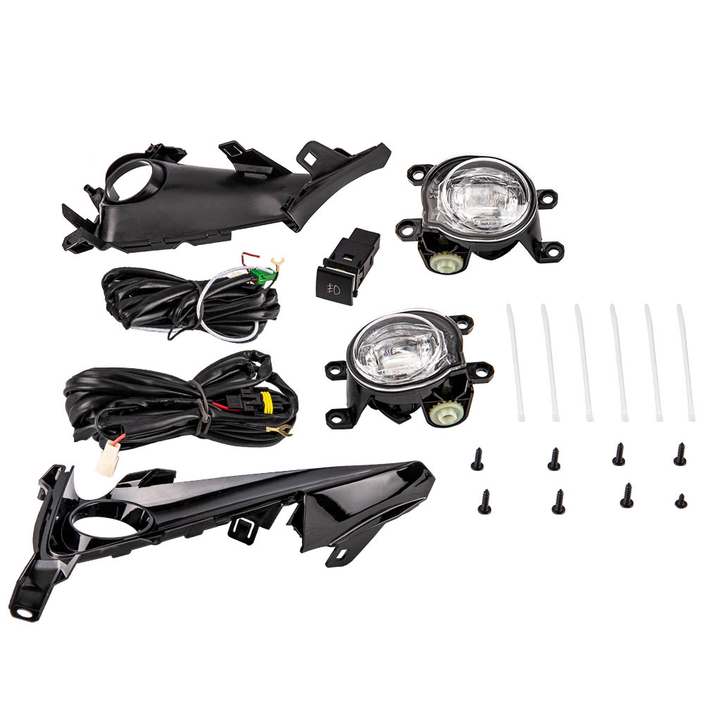 Pair LED Fog Driving Lights w/Switch For Toyota Corolla Hatchback 2019-2021