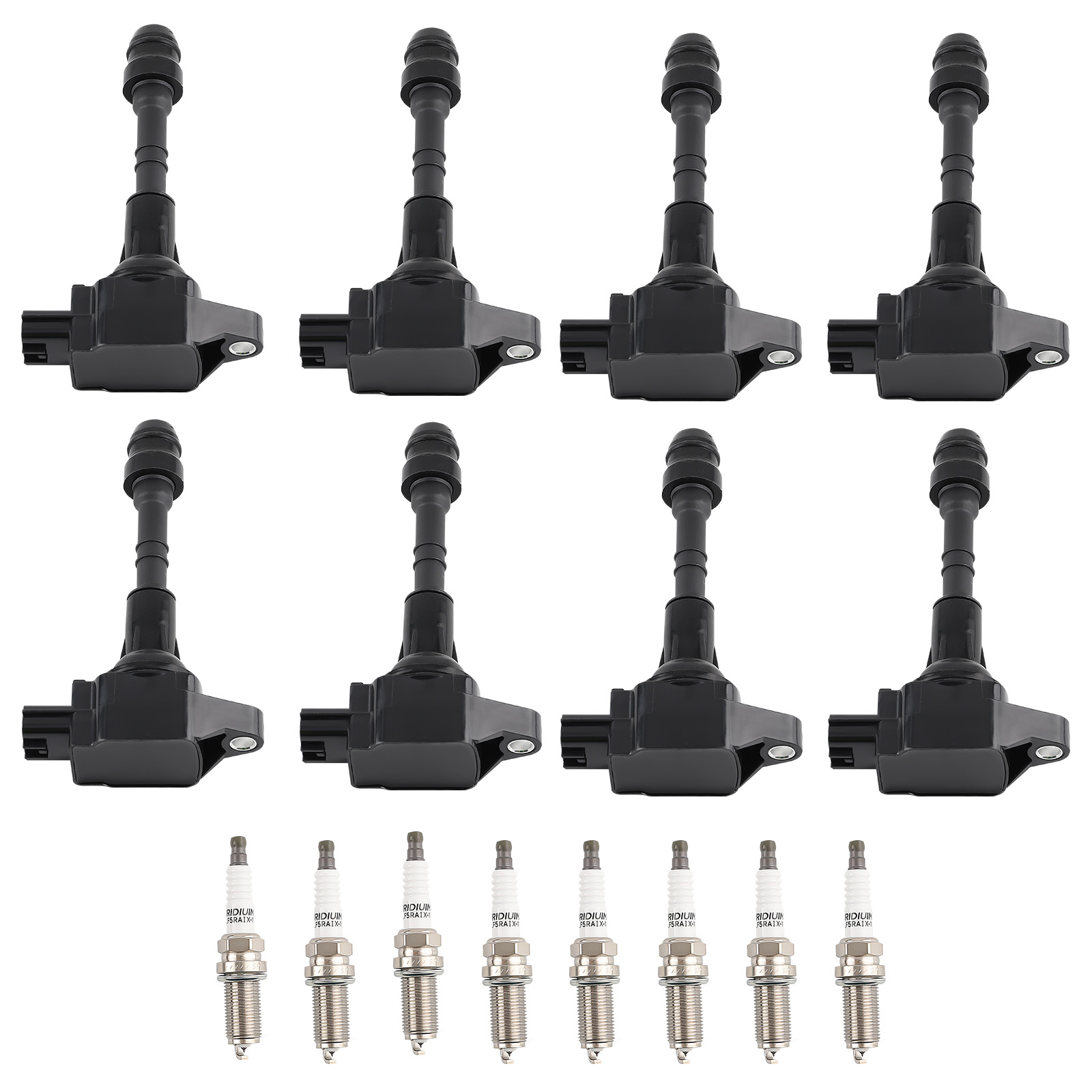 Ignition Coil Pack & Iridium Spark Plug Set of 8 For Infiniti QX56 5.6L UF551