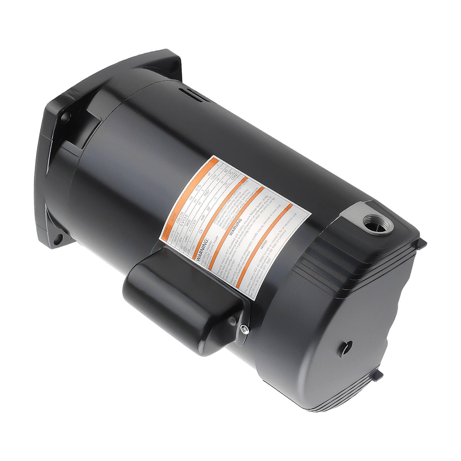 Steel Single Speed Square Flange Pool Pump Motor For B2853 1HP 230/115 Volts