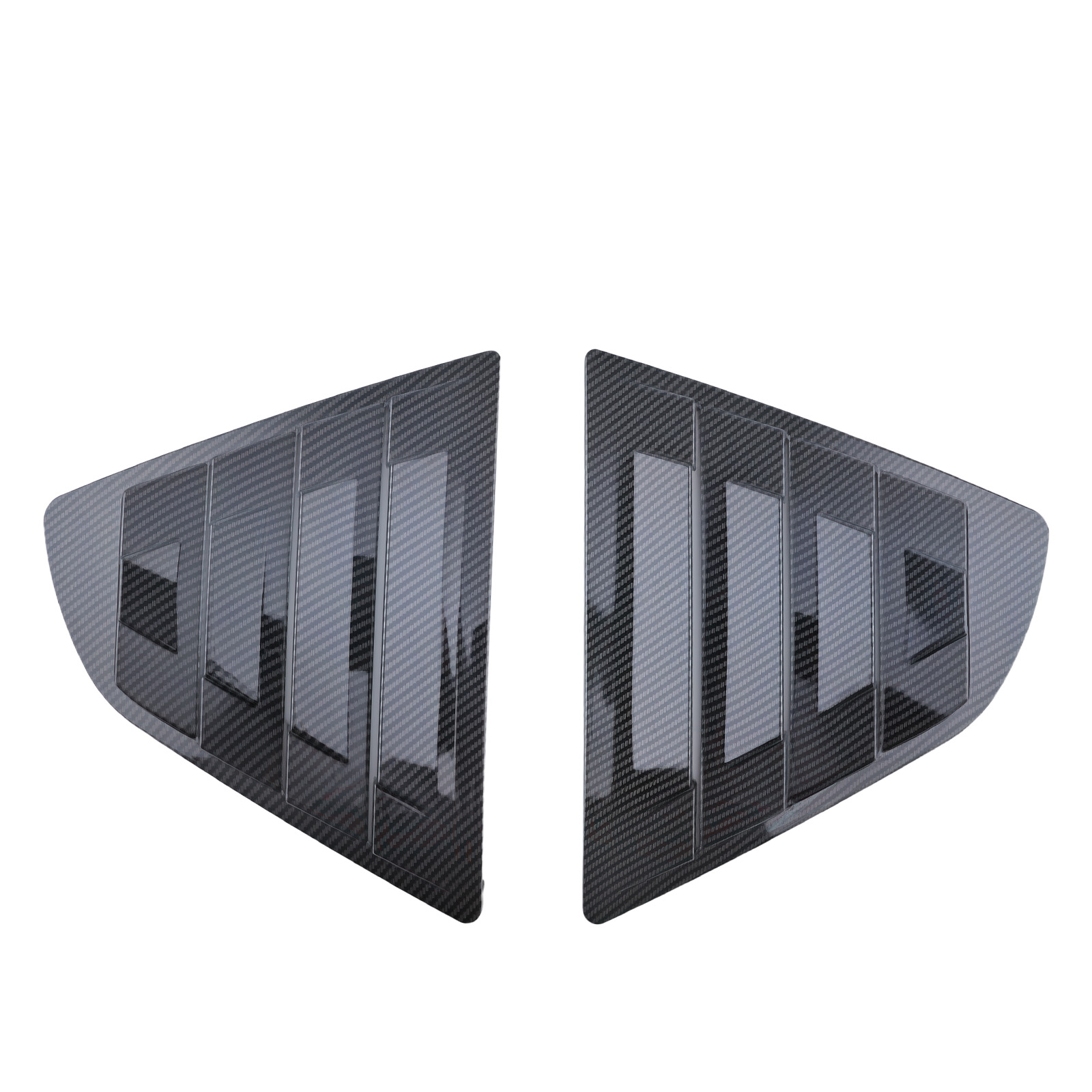Rear Side Window Louvers for Toyota Camry 2018-2024 ABS Carbon Fiber Painted
