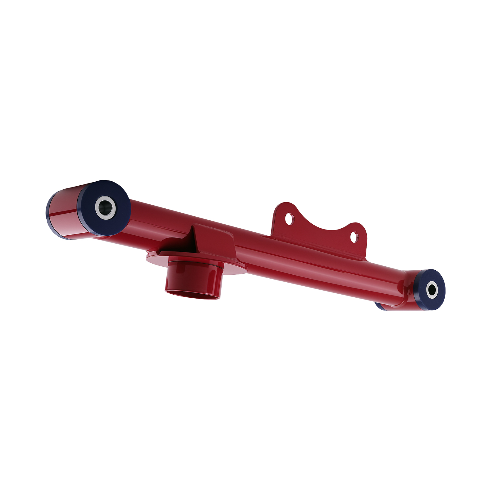 Upper & Lower Rear Tubular Control Arms w/ Bushings For Ford Mustang 79-04 Red