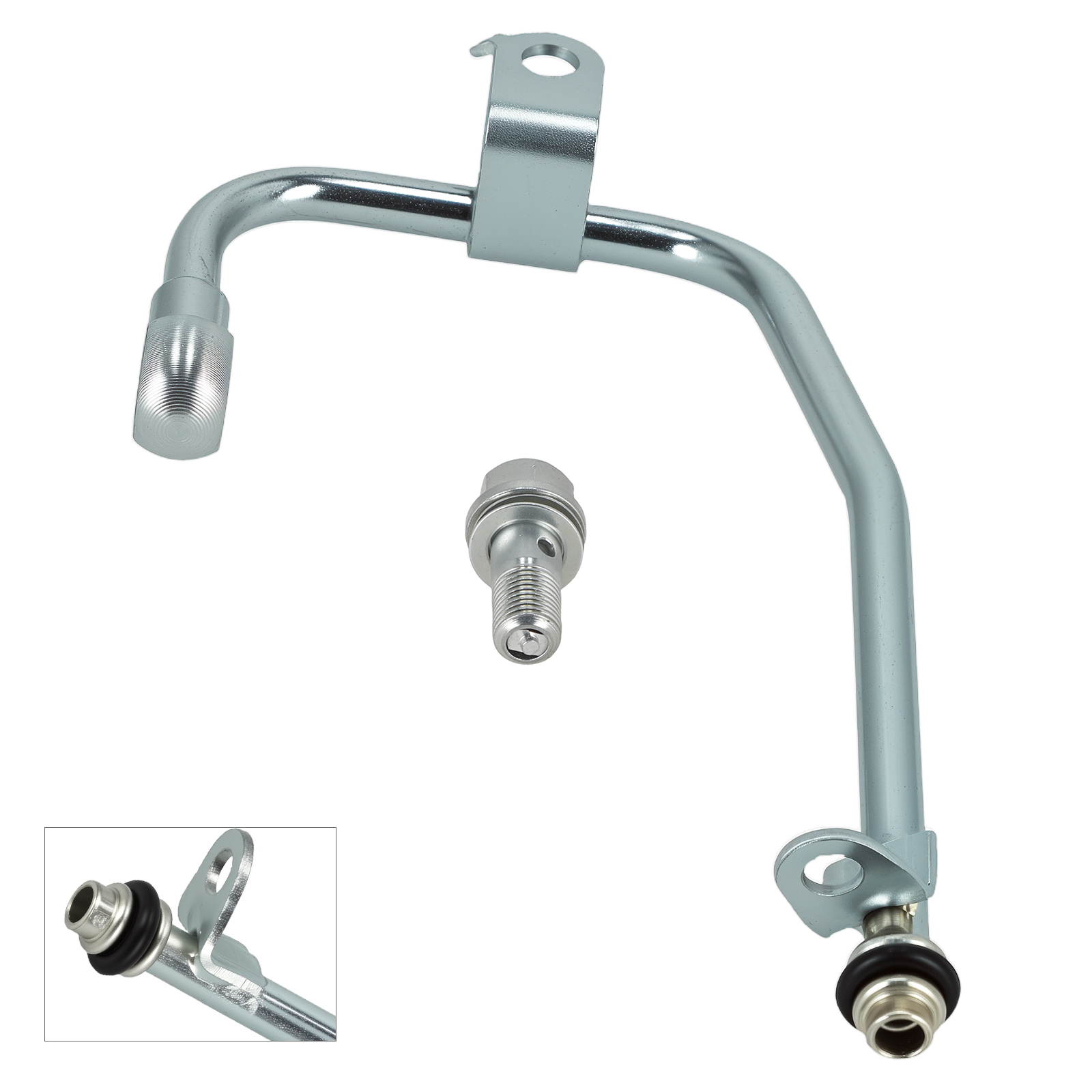 Turbolader Ölleitung für Mercedes-Benz C250 E250 SLK250 1.8L A2710903680 Silver